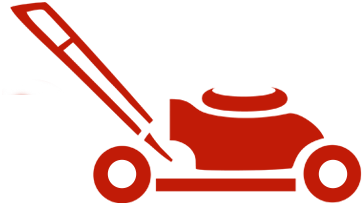 Dark Red lawn mower icon